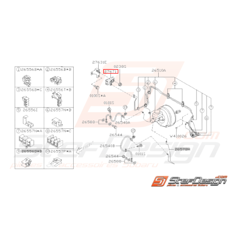 Ensemble P.C.V Origine Subaru WRX STI 2005