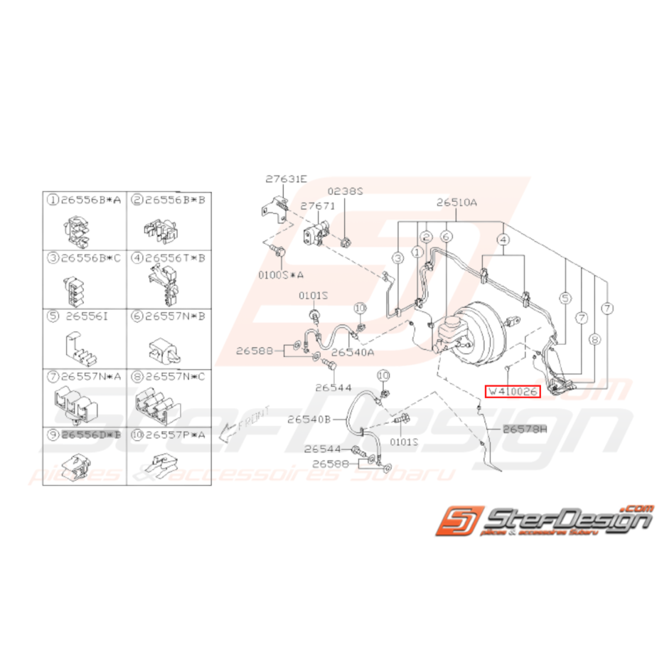 Bouchon de Carrosserie Origine Subaru WRX et STI 2001 - 2005 Bouchon de Carrosserie Origine Subaru WRX et STI 2001 - 2005