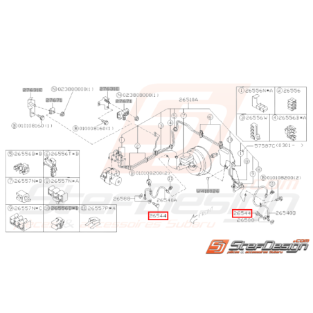 Vis banjo d'étrier GT 99-00 WRX/STI 01-07