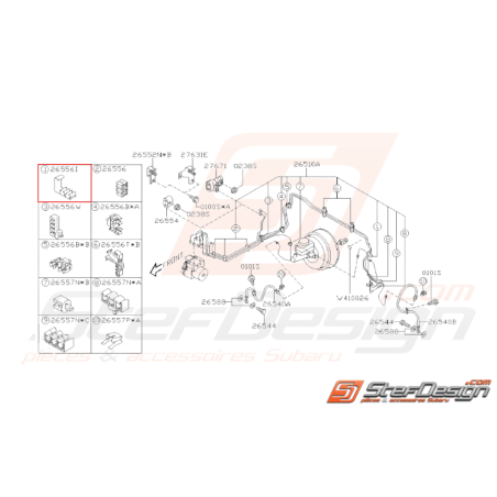 Attache Entretoise Origine Subaru WRX STI 2005