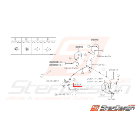 Connecteur Origine Subaru pour Impreza GT 1993-2000