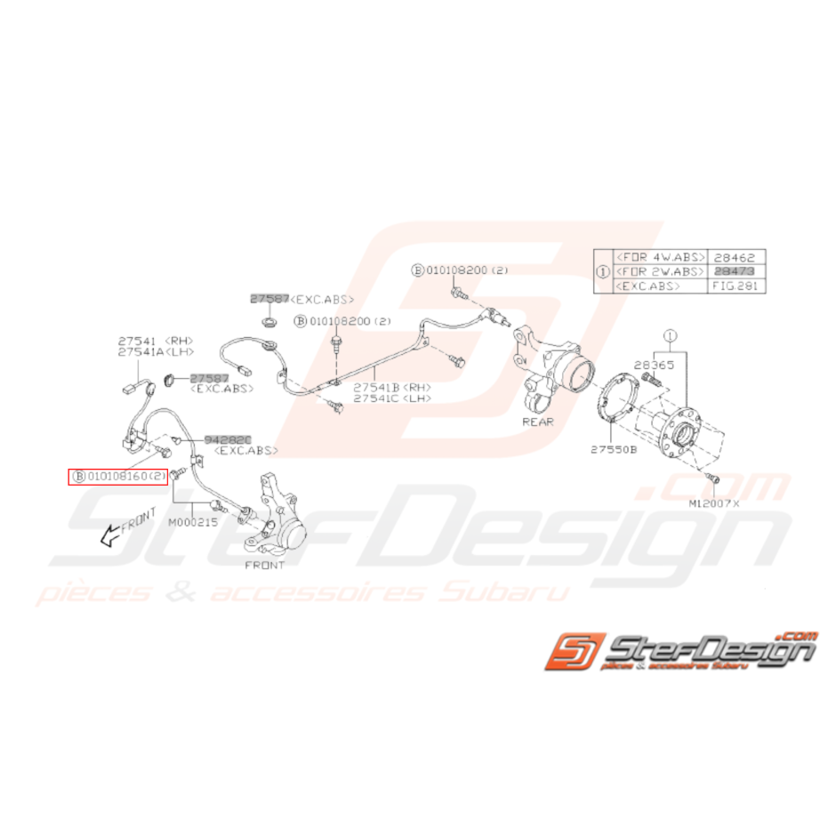 Vis de tôle pare chaleur de collecteur d'échappement coté droit