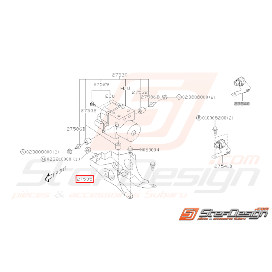 Support ABS Origine Subaru Impreza GT 1998 - 2000 Support ABS Origine Subaru Impreza GT 1998 - 2000
