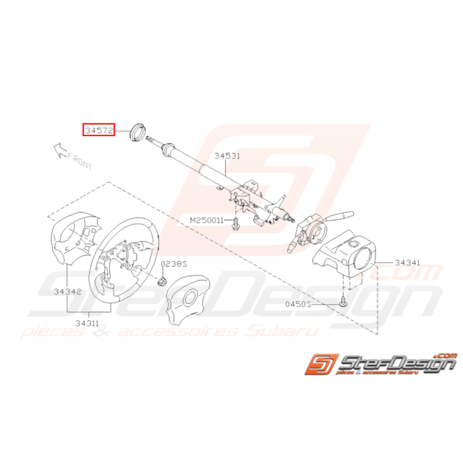 Bague de colonne de direction SUBARU GT 98-00