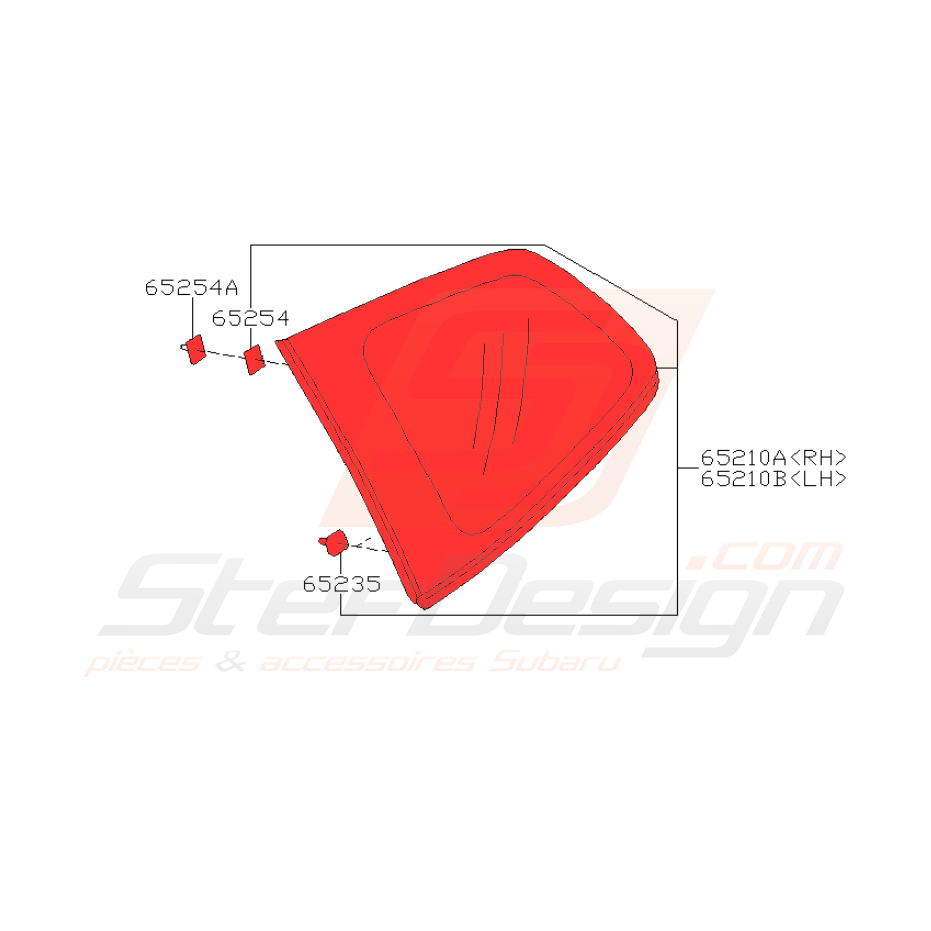Custode arrière de subaru forester SJ5 2018
