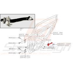 Tirant de porte arrière pour Subaru XV EJ20Z 2012
