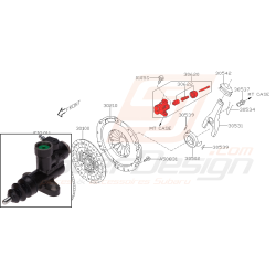 Récepteur d'embrayage origine pour subaru impreza EJ20Z 2010