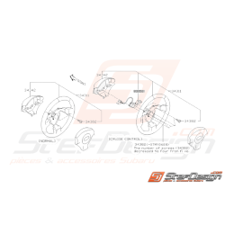 Schéma Colonne de direction Volant Origine Subaru WRX STI 05