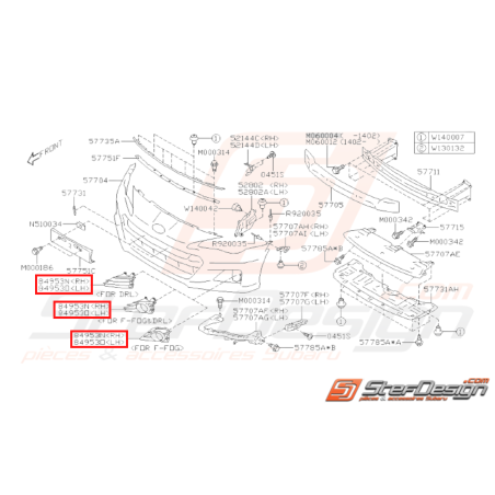 Couvercle Cache Feu Anti Brouillard Origine Subaru BRZ 2013-201631067