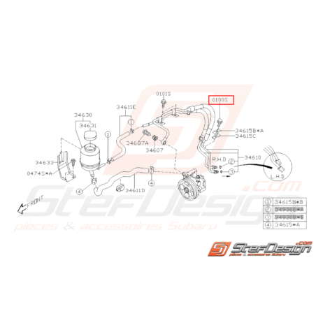 Boulon de fixation Origine Subaru GT WRX STI BRZ31108