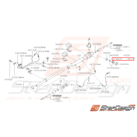 Vis Réglage Transmission Origine Subaru GT 97-00 WRX 01-10/0231181