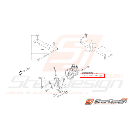Vis fixation pompe de direction assistée Origine Subaru WRX 03-07 STI 03-1031224