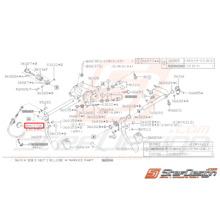 Douille D33 Origine Subaru Impreza GT 08/95 - 97 WRX STI 01 - 0731232