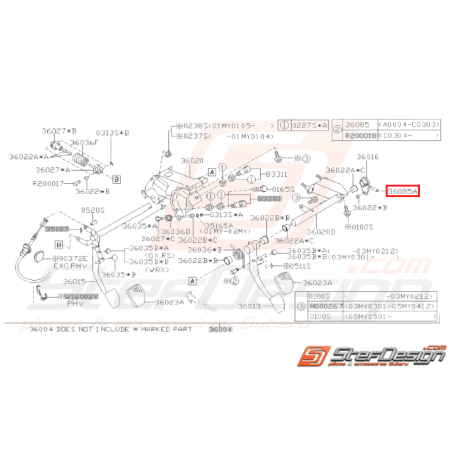 Broche de Ressort Origine Subaru GT 96 - 00 WRX STI 01 - 14 BRZ 13 - 1931246