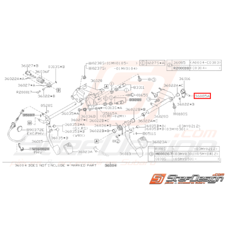 Broche de Ressort Origine Subaru GT 1996-1997 WRX STI 2001-200731246
