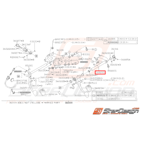 Support Complet Origine Subaru WRX STI 2001 - 200731250