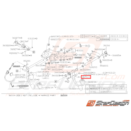 Broche Retenue de Ressort Origine Subaru GT 93-00 WRX STI 01-0731251