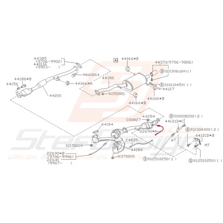 Sonde lambda adaptable pour subaru impreza 2.5 RS31287