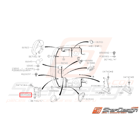 Support Origine Subaru WRX STI 2001 - 200731358