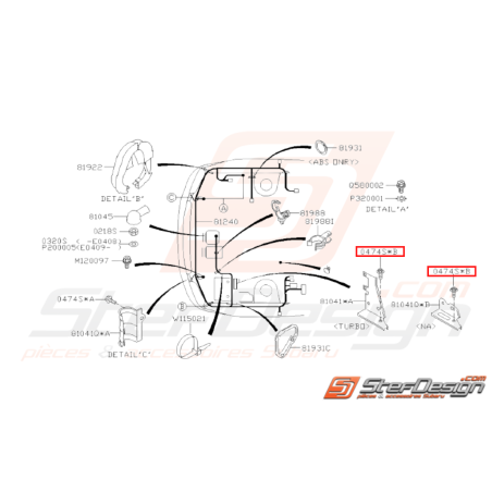 Vis Origine Subaru Impreza GT WRX STI BRZ31361