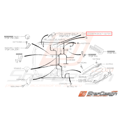 Rondelle isolante D20 Subaru GT WRX STI31369