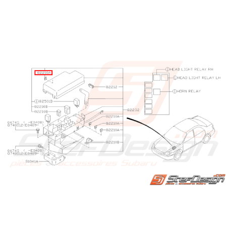 Fusible Origine Subaru Impreza GT 1998 - 2000 WRX STI 2001 - 200731405