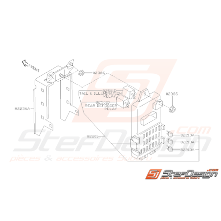 Schéma Boîte à Fusibles (Autre) Origine Subaru WRX STI 2001 - 200731412