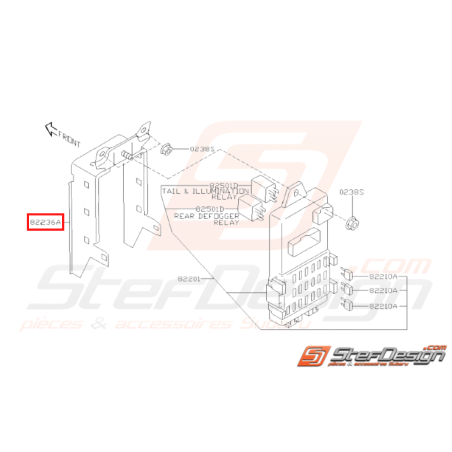 Support Boîte de Jonction Origine Subaru WRX STI 2001 - 200731413