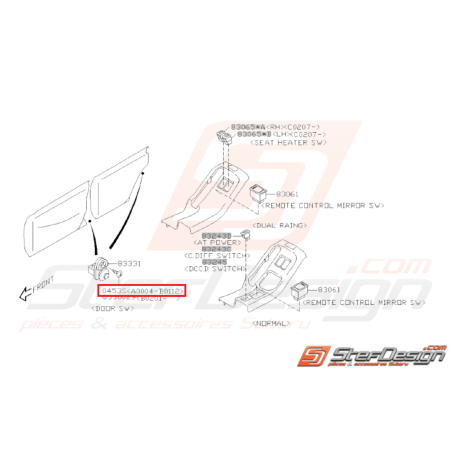 Vis Taraudeuse Origine Subaru GT 93-00 WRX STI 01-0231426