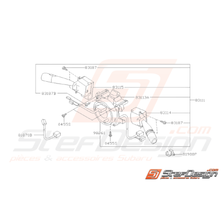 Schéma Commodo Origine Subaru WRX 2001 - 2007 STI 2001 - 200531434