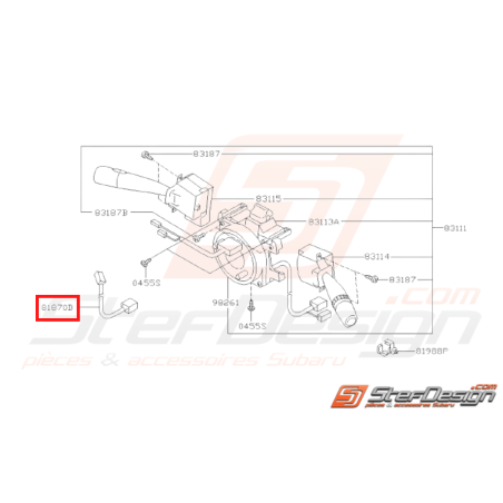 Cordon Adaptateur Klaxon Origine Subaru WRX 05 - 07 STI 04/04 - 0731435