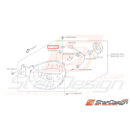 Ecrou passage de roue Origine Subaru WRX STI 01-02 / 06-07 BRZ 13-1931500