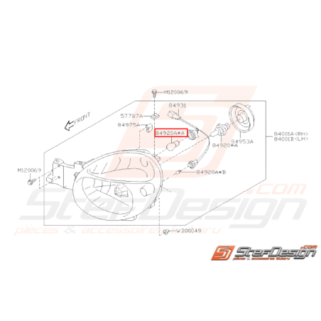 Ampoule Eclairage Combiné Avant Origine Subaru GT 93-00 WRX 01-07 STI 0731501