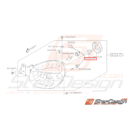 Ampoule Phare Avant Feu de Brouillard Origine Subaru GT 93-00 WRX 01-0231503