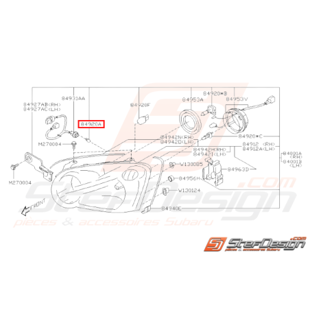 Ampoule 12V 5W Origine Subaru GT 93 - 00 WRX STI 01 - 14 BRZ 13 - 1931515