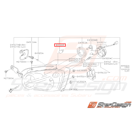 Ampoule Origine Subaru WRX STI 2001 - 200731516