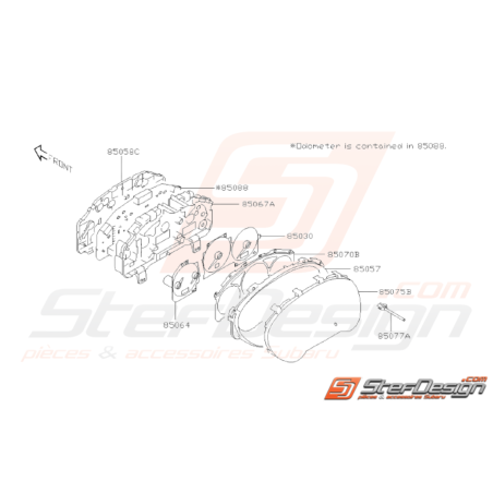 Schéma Compteurs Principal Origine Subaru WRX STI 01-07 (plus fabriqué)31589