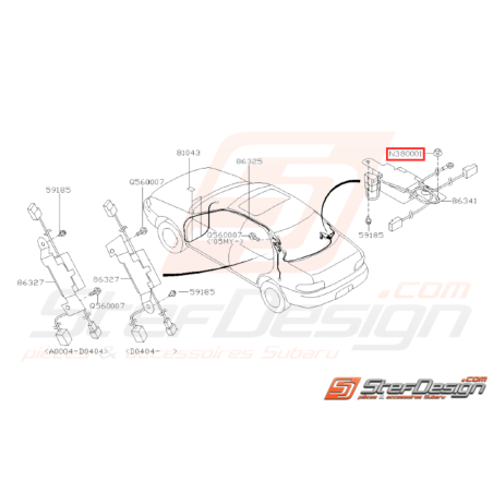 Ecrou Origine Subaru WRX STI BRZ31626