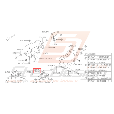 Joint Origine Subaru WRX 2006 - 2010 STI 2006 - 201931707