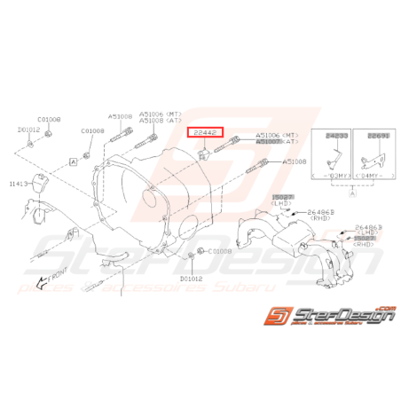 Fixation Faisceau Batterie Origine Subaru WRX 06-10 STI 06-19 FORESTER 05-0731712