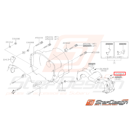 Boulon Joint de Dépression Origine Subaru GT 93-00 WRX 06-07 STI 06-1431713