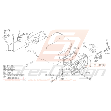 Vis de fixation crépine d'huile boite 6 vitesses WRX 06-10 STI 01-1931714