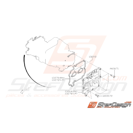 Schéma Cache Soupapes Origine Subaru WRX STI 2006 - 200731721