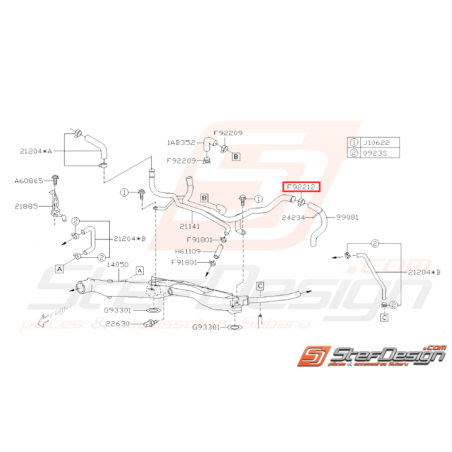 Collier Durite Origine Subaru WRX 06-07 STI 06-14 FORESTER 05-0731754