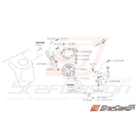 Schéma Pompe à Air Secondaire Origine Subaru WRX STI 06 - 0731777