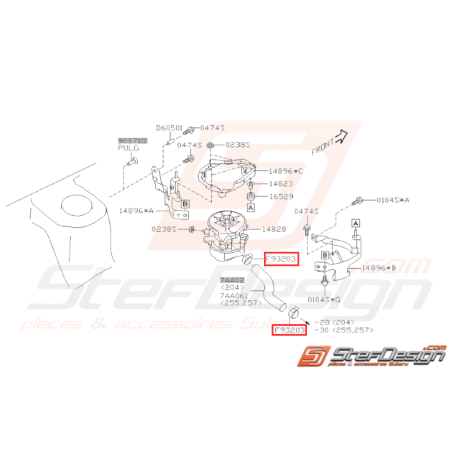 Collier de durite Origine Subaru WRX STI 2006 - 200731787