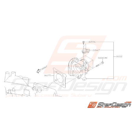 Schéma Papillon d’Admission Origine Subaru WRX STI 2006 - 200731793