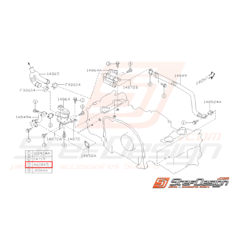 Vis origine Subaru GT WRX STI Forester Turbo31804