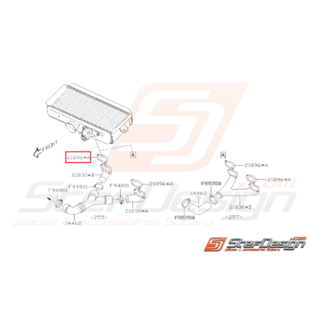 Joint sous échangeur Origine Subaru WRX 2006 - 200731819