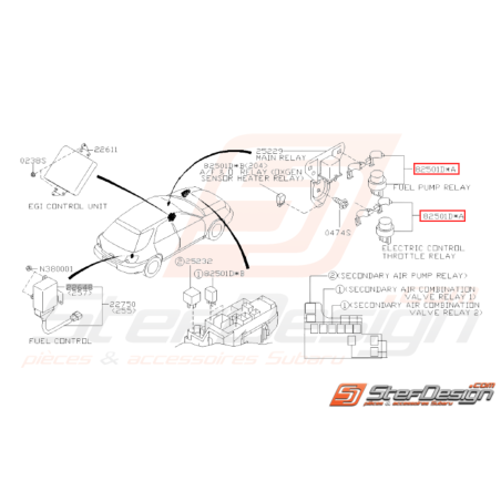 Relais de pompe a essence principal WRX/STI 01-0731870